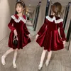 Girl Dresses Girl's Teenage Dress Lace Floral Party For Girls Casual Style Kid Spring Autumn Kids Costume 6 8 10 12 14