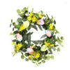 Dekorative Blumen, 1 Stück, einzigartig, kreativ, attraktiv, Premium-Ostereier-Kranz, Dekor, Partyzubehör