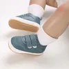 Premiers marcheurs PU décontracté bébé chaussures enfants baskets fille garçon couleur unie chaussettes infantile enfant en bas âge caoutchouc antidérapant sport