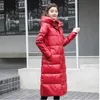 Parkas en duvet pour femmes automne hiver 90 blanc canard Long manteau femme épais chaud à capuche veste 230109