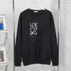 Designer Sweatshirt Hoodie Fashion Sweater Coat Premium Luxury Brand Women's Contrast Embroidery Crew Neck Pullover Top Cotton Casual N9M3