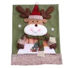 Chair Covers Christmas Cover 3D Santa Snowman Elk Back Dinner Table Decoration Dining Room El Banquet Party