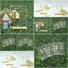 Party Decoration Centerpieces Luxury Clear Acrylic Wedding Table Numbers Holders Calligraphy Gold Mirror Signs Drop Delivery Home Ga Dhqbh