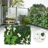 Decoratieve bloemen buxus hegwandpanelen kunstmatige gras achtergrond topiary plant 15.7x23.6in privacy screen uv