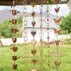 Dekorativa figurer Kettle Metal Wind Chimes Butterfly Love for Garden Courtyard Decoration Rain Chain Ramadan Festival Valentine's Day