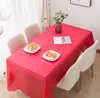 أغطية الجدول القابل للتصرف يغطي PE بلاستيك الطعام Tablecover tablecover tablecloth قماش عيد ميلاد الزفاف لمستطيل المكتب الصلبة اللون بالجملة FY2686 BB0110