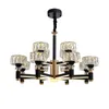 Pendant Lamps Nordic Crystal Chandelier 6/8/12 Heads Living Room Bedroom Dining Lights