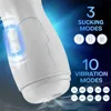 Brinquedos sexuais Massageador Novo Masturbador para Homens Máquina de Boquetes Masculinos de Sucção Automática Oral Vaginal Penis Vibrador Brinquedo Masturbação Copo 18