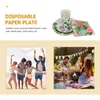 لوحات Party Hawaiian Paper Cup Luau Platenapkins لوازم القابلة للتصرف في أكواب الحلوى المدارية Tablewaredinner