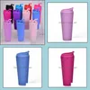 Tumbler Doublelayer Tumbler glassata in plastica 22 once opachi BK con coperchi per la consegna a camme sportiva per esterni per la consegna in casa giardino cucina da pranzo dhcte