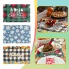 Table Cloth Christmas Placemat With Snowflake Dining Mat Tablecloth 90x156 Rectangle