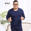 Intimo termico da uomo 3XL-6XL Taglia grande Uomo Cotone Plus Velluto Abbigliamento invernale spesso e caldo Mutandoni lunghi