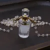 Colares com pingente que vendem pedras semipreciosas naturais, cristal branco, garrafa de perfume, boutique, fazendo você mesmo, moda, charme, colar, joias