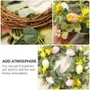 Dekorative Blumen, 1 Stück, einzigartig, kreativ, attraktiv, Premium-Ostereier-Kranz, Dekor, Partyzubehör