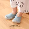 First Walkers Shallow Mouth Born Shoes Baby Indoor Non-slip Socks Toddler Soft Rubber Bottom Floor