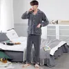 Survêtements pour hommes Coralline Pyjamas pour hommes Automne/Hiver Warm Flannel Housewear Set