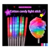 Other Festive Party Supplies Nondisposable Foodgrade Light Cotton Candy Cones Colorf Glowing Luminous Marshmallow Sticks Flashing Dhhca