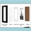 Rahmen und Formteile Modelle Bilderrahmen Display Galerie Wandmontage PO Crafts Case Home Decoraions Schwarz wei￟ 4 Gr￶￟en f￼r Ch e Dhxkn