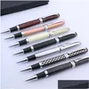 Beyaz Kalem Jinhao 750 Sier Aksesuarlar Metal Renk Hediye Öğrenci Trim Rollerball Kalem Damlası Ofis Okulu İş Sanayi DH7E3