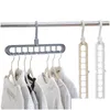 Hangers Racks 9 Hole Space Saving Hanger 360 Roterende magische mtifunctie vouwen huizengarderobe droog kleding opslagrek drop del dhrjo