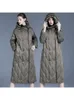 Women's Down Parkas High End Winter Loose Comfortable XLong Thickened Hooded 90 White Duck Coat Warmer Jackets 230109