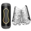 Adult Massager Silicone Vagina Male Masturbation Cup Flip with Press Vacuum Sucking Penis Stimulate Orgasm Sex Toys for Men