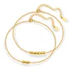 Bracelets de cheville perles acier inoxydable cheville jambe pour femmes pied chaîne cheville Bracelet été Bijoux Bijoux Femme