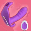 Articles de beauté jouet sexy pour femmes 10 vitesses chaleur lapin gode vibrateur culotte vaginale masseur Clitoris stimuler sans fil à distance érotique