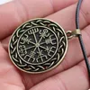 Pendant Necklaces Viking Odin SYMBOL OF NORSE RUNIC Runes Vegvisir Necklace Compass Amulet Knot For Women Men Jwelry