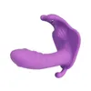 Giocattoli sessuali Massaggiatore 3 in 1 Mutandine a farfalla indossabili Spinta Dildo Vibratore Telecomando Uovo vibrante Giocattolo per donne Stimolatore clitorideo