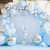 Other Decorative Stickers Blue Metal Balloon Garland Arch Kit Wedding Birthday Party Decorations Kids Baby Shower Girl Boy Latex Ballon Baloon Background 230110