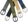 Belts Selling Unisex Canvas Belt Quality Pin Buckle Men Outdoor Casual Youth Students Nylon Weave Jeans