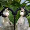 Boucles d'oreilles à tige ShinyGem perle baroque naturelle pour femmes perles artisanales coupées à la main bijoux de mode fête accessoires de luxe