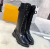 2023 Designer Paris Territory Flat High Ranger Boots iconisch merk Women Ankle Boolouissslies Luis Louies Louiselies Vuttonlies Viutonlies Vittonlies Vuttionly