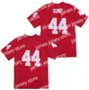 American College Football Wear Movie Football jersey 44 Forrest Gump Tom Hanks Vintage Red Stitched Film Top Quality Size S-3XL