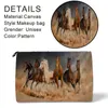 Cosmetic Bags Colorful Horse Print Cosmetics Makeup Pouch Women Roomy Toiletry Bag Arrival Mini Travel Practical Birthday Beauty Case