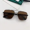 Square Metal Pilot Sunglasses for Men Gold Green Lens 0529 Designer Glasses outdoor UV400 Protection Eyewear with Box223y