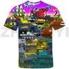 メンズTシャツの世界の世界3DプリントTシャツGERANDゲーム漫画スウェットシャツ年ギフト子供男性衣料品ストリートウェア230110