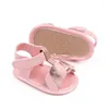 Eerste Walkers zomer 0-1 jaar oude babymeisjes sandalen zachte zool baby peuter slippers wieg schoenen