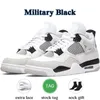 2024 Chaussures de basket-ball Military Black Cat Hommes Femmes Jumpman 4S 4 University Blue Sail Red Thunder White Oreo Infrared Lightning Cool Grey