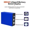 4/8/16/32PCS 280Ah Lifepo4 Battery 3.2V Deep Cycle Rechargeable Battery Pack Solar Energy System for 12V 24V 48V RV Golf Cart