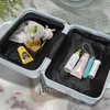 Mini Suitcases Cosmetic Bags Cases Suitcases Portable suit 14 "16" cosmetic with hand gift small mini travel code storage bag 230110