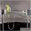 Autres Fournitures Pour Oiseaux Perroquet Entraînement Volant Laisse Tralight Corde Flexible Antibite Avec Anneau De Jambe Harnais Extérieur Aw Cockatiel Drop Del Dhgqu