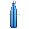 Wasserflaschen 17oz Flasche Edelstahl Vakuumflasche Isolierte Kaffeetasse Reise Sport Vauum Outdoor Drop Lieferung Hausgarten Kitch Dhyso