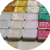 Tırnak parıltısı 6 adet çiçek açan boya çiviler için suluboya tozu soyut sanat pigment sihirli inci krom cila manikür