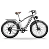 26 Inch Electric Bicycle Mountain Bike E-Bike 500 W 48 V City Fat Tire Snowbike Shengmilo Moped Recreational Bikes Pedal Assist MTB Vintage Beach Cruiser Fatbike