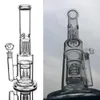 Tubo reto Bong de vidro Bubblers Matrix Pneu Perc Hookahs Braço grosso Árvore Percolador Plataforma de petróleo Tubos de água com junta de 18 mm