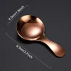 Stainless Steel Short Handle Spoon Mini Ice Cream Watermelon Spoons Milk Powder Honey Spoons Children Scoop Kitchen Tableware BH6836 TYJ