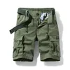 Shorts pour hommes hommes été coton armée tactique Cargo mode kaki multipoches décontracté pantalons courts lâche militaire hommes 230110