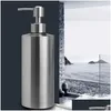 Liquid Soap Dispenser Bathroom Kitchen Pump Hand Sanitizer Standing Stainless Steel Shampoo Container Bedroom Lotion Bottle Drop Del Dhpib